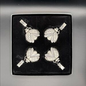 Set of 4 Pewter Tablecloth Weights